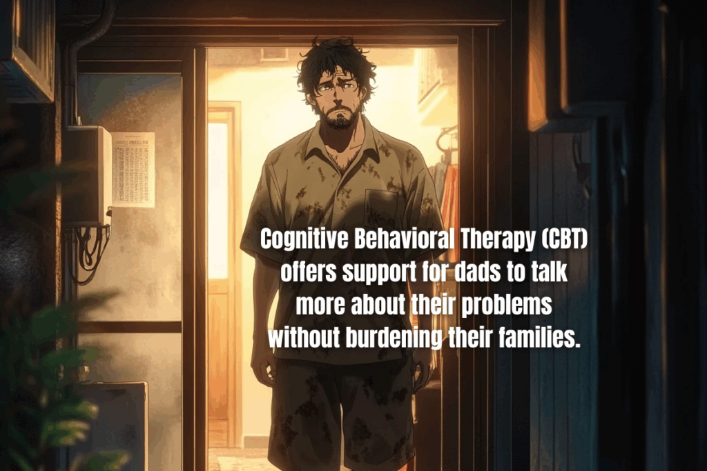 A stressed and depressed man is up late at night