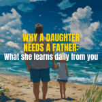 Why a daughter needs a dad. A father and daughter walking the beach.