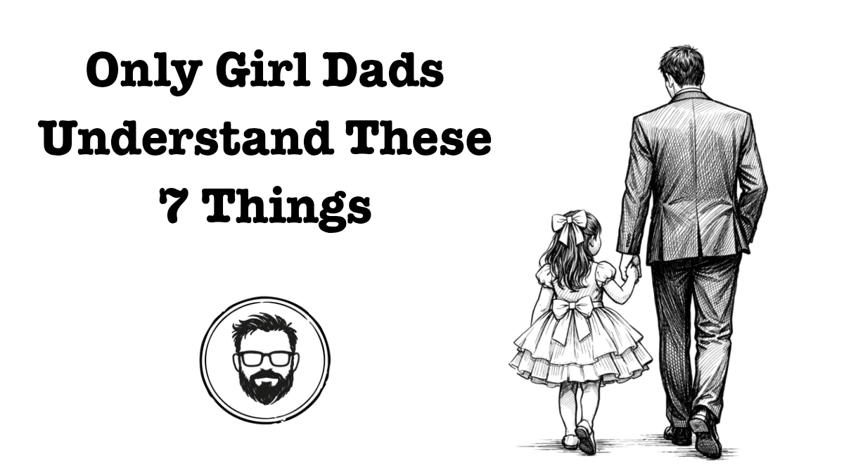 A gir;l dad walking with his daughter